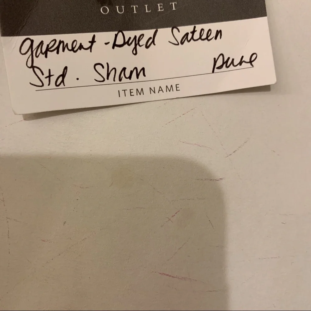 NWT Restoration Hardware Sateen Sham in Dune color